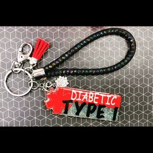 Medical ID Keychain - Diabetes